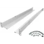 ROLINE Kit de calhas de montagem em rack 19 polegadas 1/2/3 U 60-90 cm, alumínio anodizado (19.40.2165)