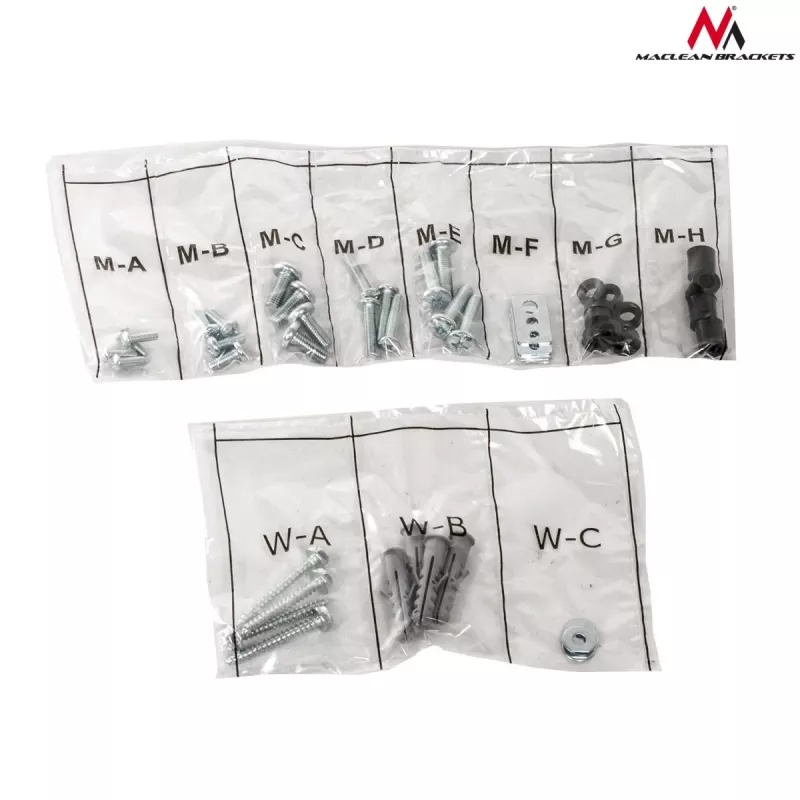 Maclean MC-723 B - suporte de parede para ecrã 37-70, 600x400 VESA, para máx. 40 kg, preto