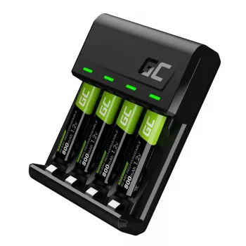Carregador universal de pilhas USB Green Cell GRSETGC02