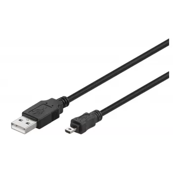 Cabo USB Microconnect USBAMB82 USB 2.0 1,8 m USB-A Mini-USB-B preto