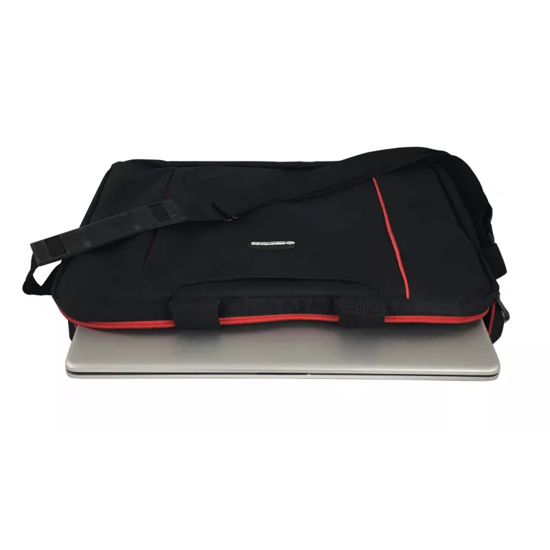 Mala top loader Esperanza SALERNO 39,6 cm (15,6) preta, vermelha