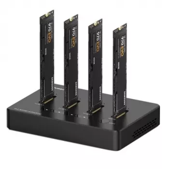 Docking station Premium 4x SSD M.2 NVME, até 10Gbps/SSD