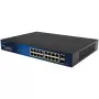 Switch PoE ALLNET 16+2P ALL-SG8418PM – 18 portas Gigabit, 16 portas PoE, 2 portas uplink