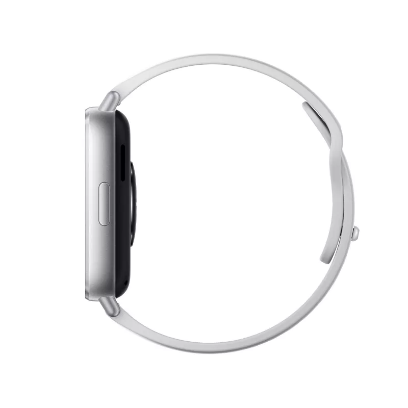 Smartwatch Xiaomi Redmi Watch 5 Active — 2 polegadas (5,08 cm) LCD, 320×385, 470 mAh, prateado, bracelete TPU, 42,2 g