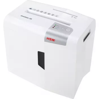 Destruidora de documentos HSM X5 corte em partículas P-4, 22 cm de largura de trabalho, partículas de 4,5 mm, capacidade de 5 folhas, depósito de 18 l