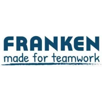 Suporte de etiquetas magnético Franken C124G — 5,0 x 1,5 cm, castanho-escuro