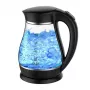 Adler | chaleira elétrica | AD 1274 | Standard | 2200 W | 1,7 L | plástico/vidro | base rotativa 360° | preto/transparente