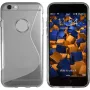 Capa TPU mumbi S-Design transparente preta para Apple iPhone 6/6s (MUMBI_4498)