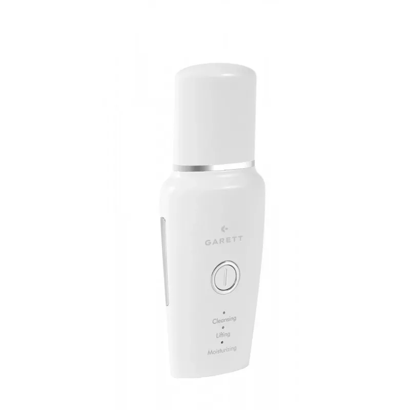 Aparelho de esfoliação cutânea por ultrassons Garett Beauty Refresh Scrub, branco