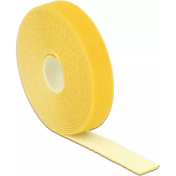 Fecho de velcro DeLOCK 18739 amarelo 20mm x 5mm