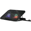 Base de arrefecimento para portátil DEFENDER NS-510 com 2 ventoinhas, 2 portas USB e iluminação RGB