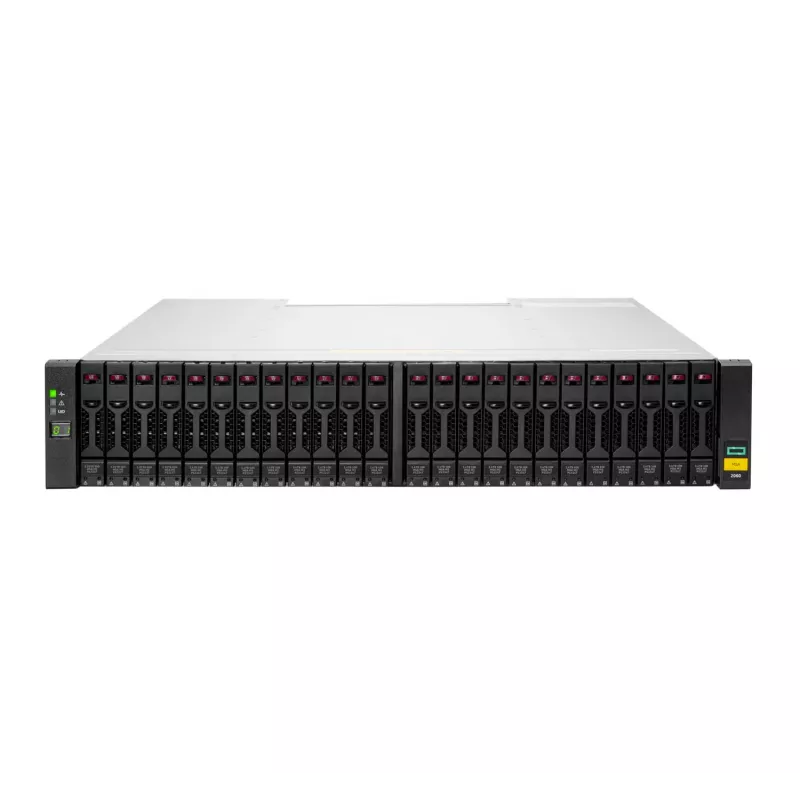 Conjunto de discos HPE MSA 2060 0 TB Rack 2U Prateado Preto HDD SSD