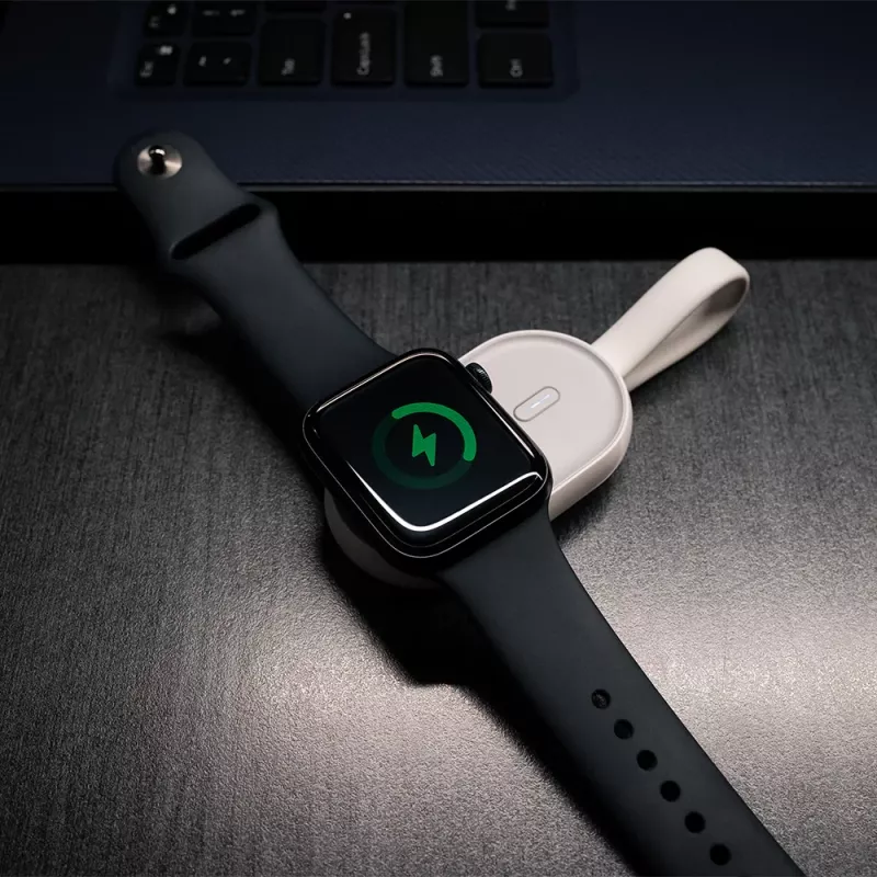 Carregador powerbank sem fios Tellur TLL151441 1200 mAh para Apple Watch – carregador sem fios portátil