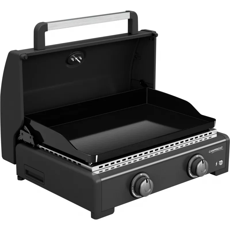 Plancha a gás Campingaz Onyx 2 2217205 — plancha de 2 queimadores com superfície de cozedura em ferro fundido