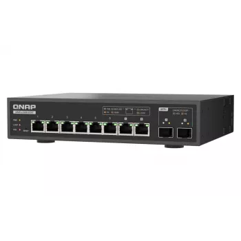 QNAP QSW-L3208-2C6T Switch de rede gerido L2 10G Ethernet (100/1000/10000) Desktop preto