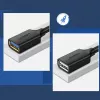 Adaptador de extensão USB 3.0 UGREEN 10368B — USB-A fêmea para USB-A macho, 1 m, preto