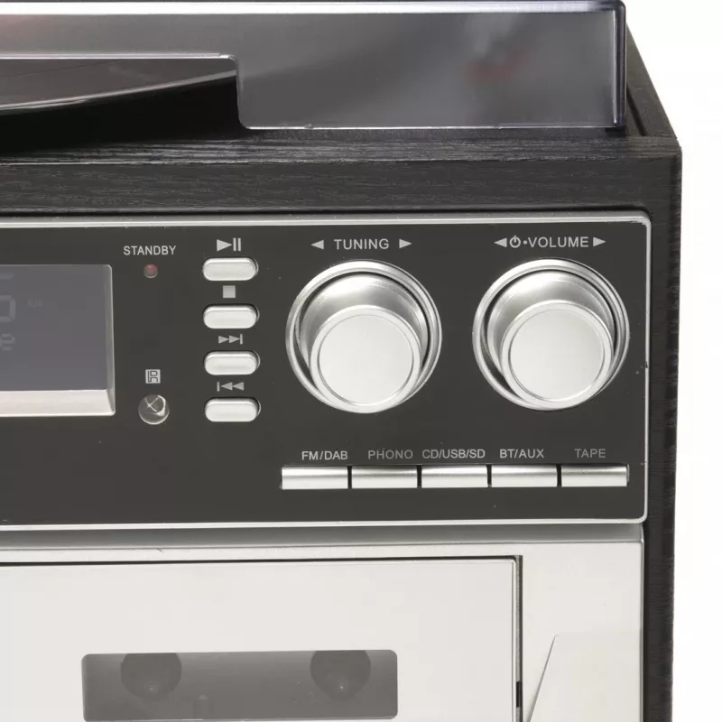 Denver MRD-166 sistema de música DAB+ com gira-discos, leitor de CD e de cassetes