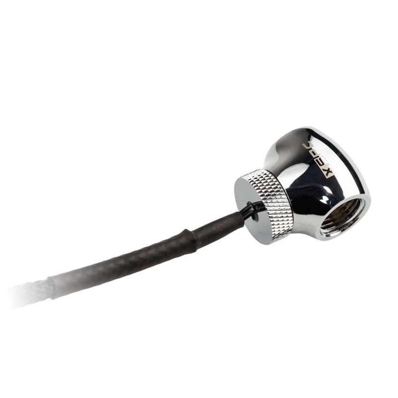 Sensor de temperatura XSPC 2x G1/4 rosca fêmea – cromado, 2x G1/4 rosca fêmea