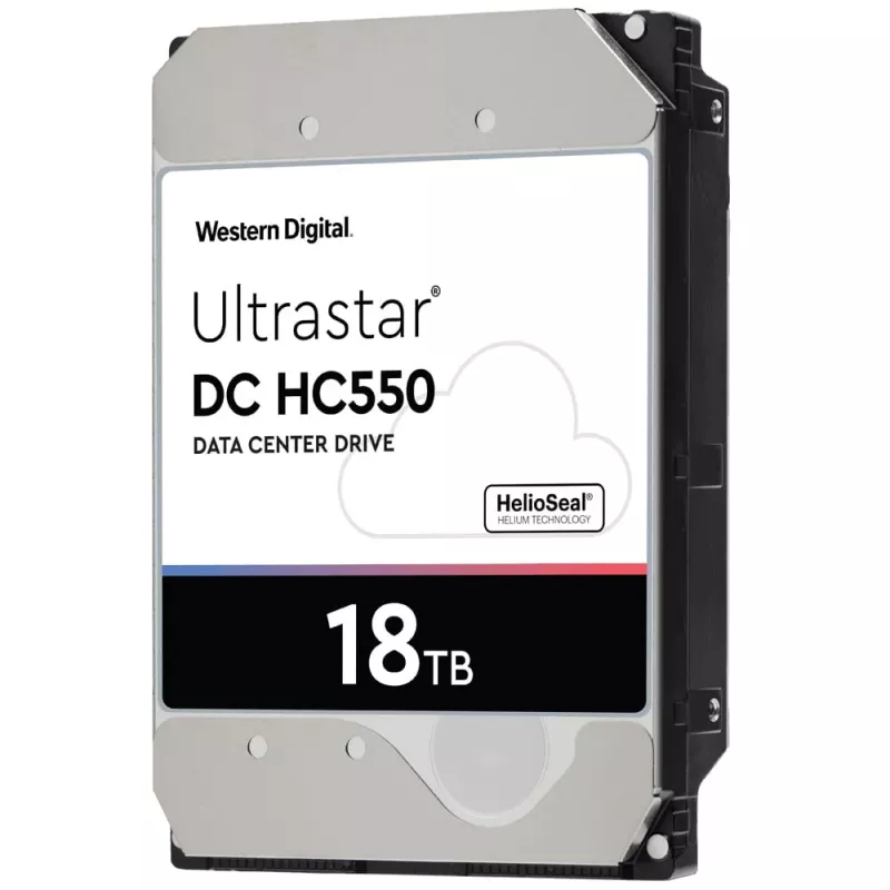 Disco rígido interno de 3,5 polegadas Western Digital Ultrastar DC HC550 – 18 TB, SAS 6 Gbit/s, 7200 rpm, 512 MB de cache
