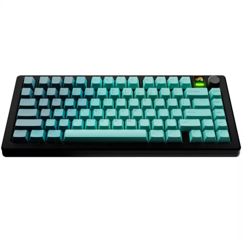 Teclas GLORIOUS GPBT Gradient Rainforest layout ANSI PBT Dye-Sub