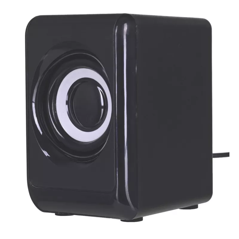 Altifalantes DEFENDER V11 11 W com fios 2.1 altifalantes satélite de secretária, USB 5 V, preto
