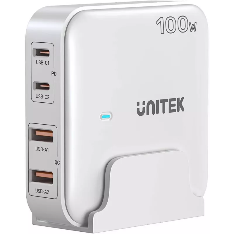 UNITEK P1229AWH01-EU Carregador para dispositivos móveis universal branco AC carregamento rápido interior