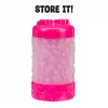 Areia cinética Wonder Factory Never Dry Sand Bag, laranja vermelho