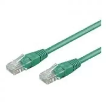 Cabo de rede Goobay CAT 6 Patch, U/UTP, verde, 10 m – mistura de cobre CCA (68445)