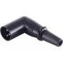 Ficha angular XLR ShiverPeaks BS55006 – ficha de microfone/cabo de 3 polos em ângulo reto, preta