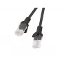 Lanberg PCU5-20CC-0100-BK Cabo de patch Cat5e U/UTP, 1 m, preto, 10 unid.