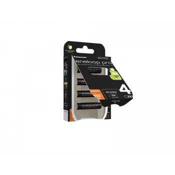 Pilhas recarregáveis PANASONIC ENELOOP PRO AAA 930 mAh 4 unid. (BK-4HCDE/4CP)
