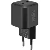 Carregador de parede GOOBAY 75333 — carregador universal AC-USB-C para interiores, 2x USB-C, 35 W, preto