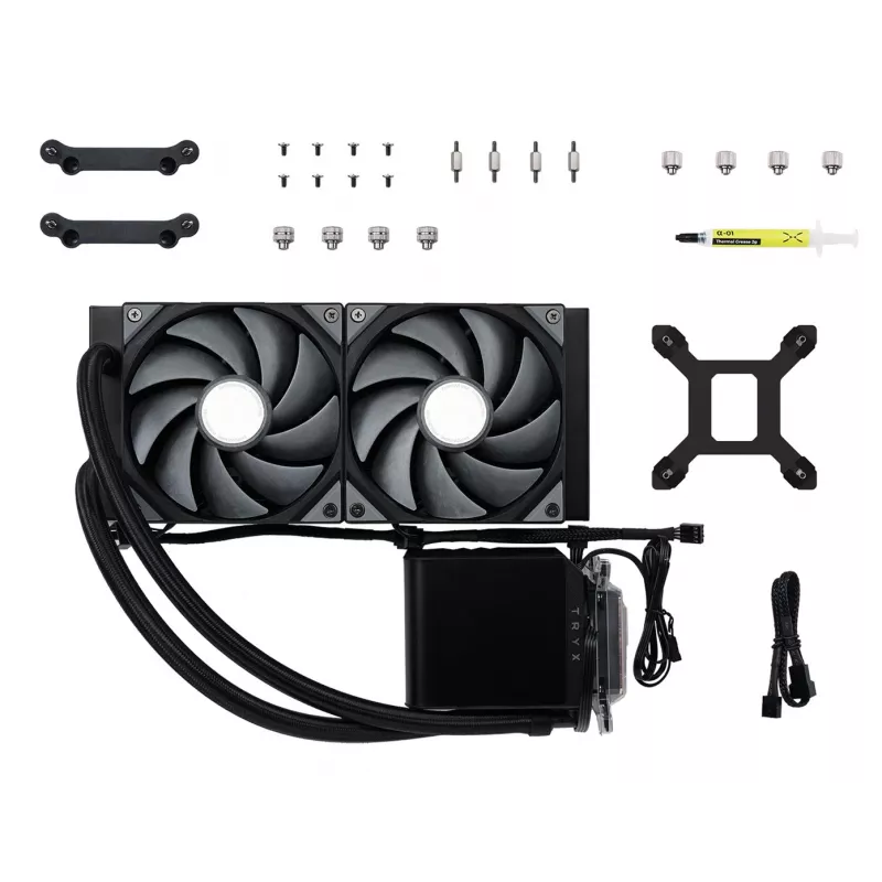 TRYX PANORAMA 240 Conjunto de refrigeração líquida para processador 12 cm preto 1 unid.