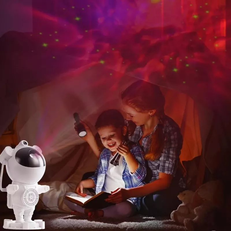 Lâmpada projetor de estrelas Hawk HW-STAR01 com altifalante integrado — projetor de luz de galáxias