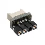 Adaptador aqua computer para componentes RGBpx em conector RGB de 3 pinos (5VDG, 5V)