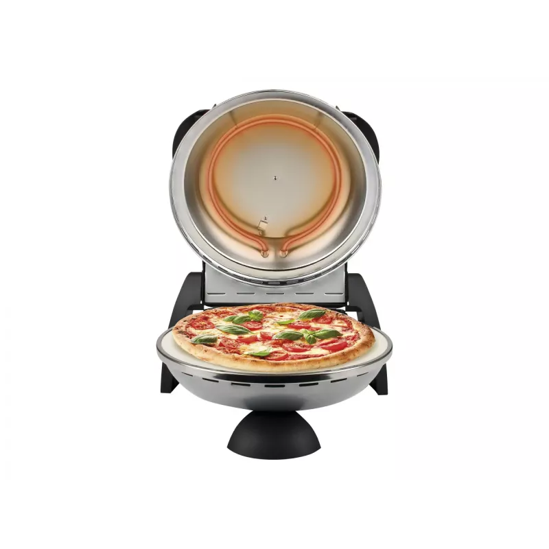 Máquina de pizza G3FERRARI Delizia 1200 W, superfície de pedra, máx. 400 °C, pizza 31 cm, temporizador, termostato