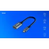 Savio adaptador USB-C (M) HDMI (f), 4K, 60Hz, alumínio, AK-78