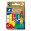Staedtler Noris Jumbo 842 C6 plasticina, 6 barras de 16,6 g, cores sortidas