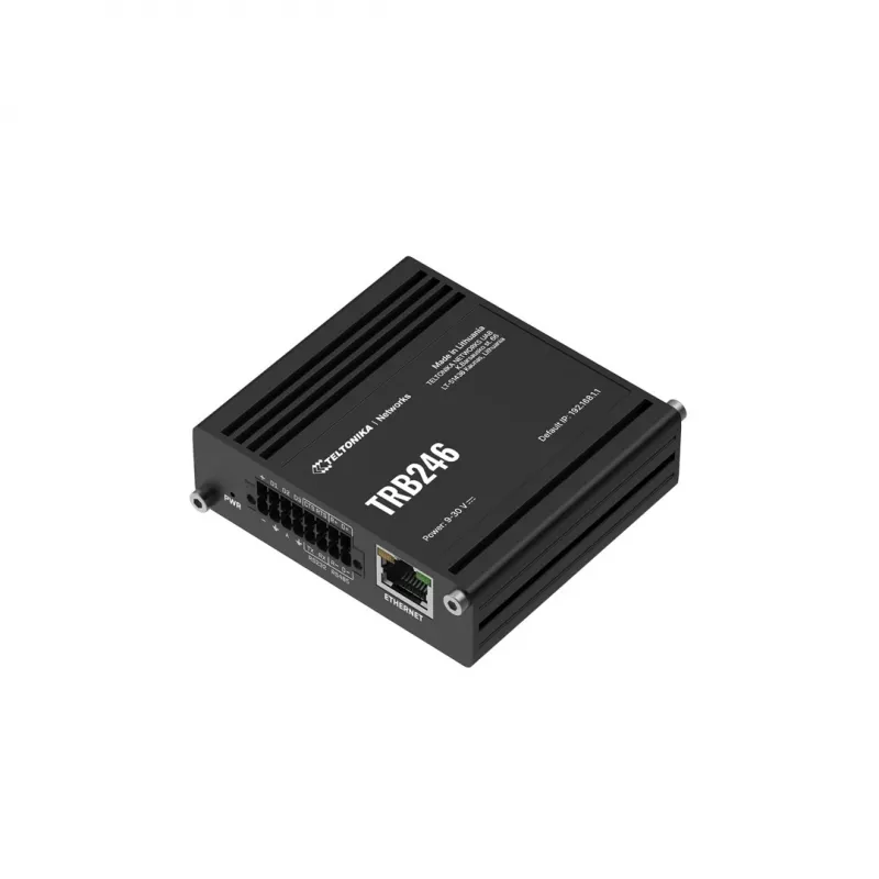 Router industrial Teltonika, gateway IoT LTE TRB246 Cat 4, 1x RJ45 100Mb/s, IP30