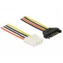 Cabo de alimentação interno DeLOCK 60136 0,2 m SATA 15 pinos para Molex 4 pinos