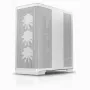 Caixa de PC APNX Midi Tower C1-R-WT-v1 — branca, compatível com ATX/Micro-ATX/Mini-ITX, 3 ventoinhas frontais de 120 mm pré-instaladas, 3 baías de 3,5