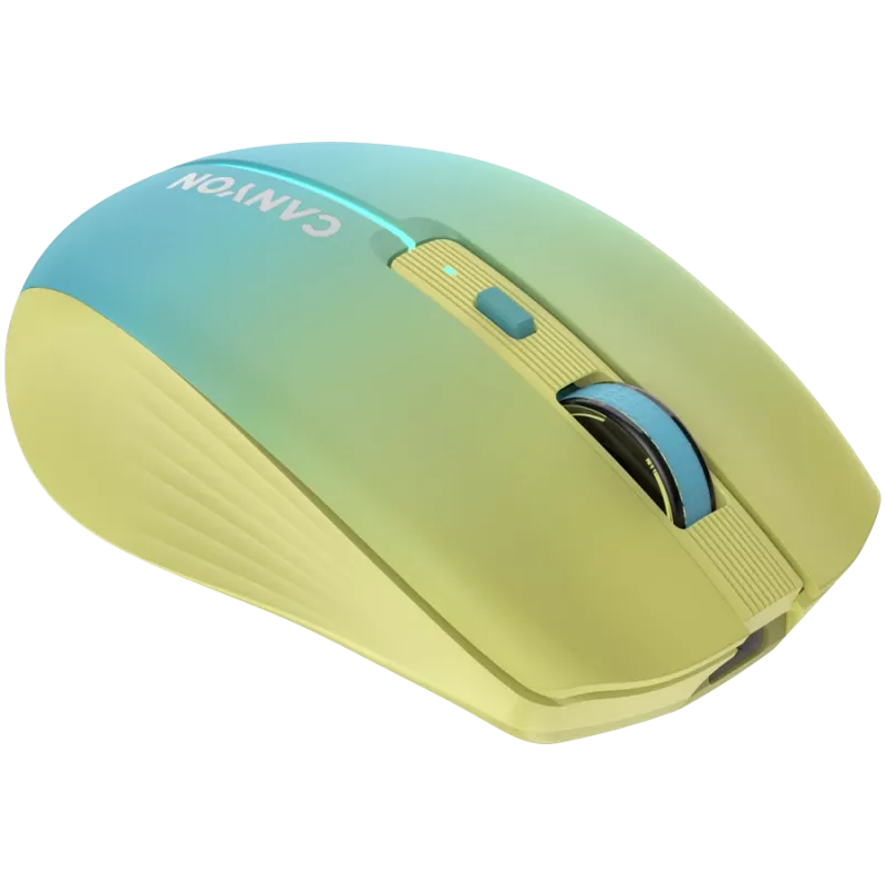 Rato CANYON MW-44 Wireless Charge Amarelo Azul