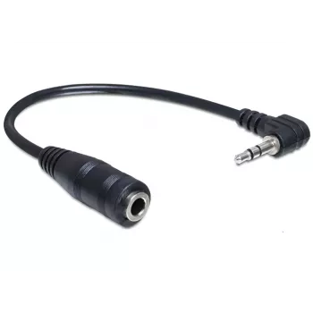 Cabo de áudio DeLOCK 65397 0,14 m ficha 2,5 mm para fêmea 3,5 mm preto