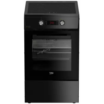 Placa de indução com forno elétrico Beko FSM59305BDT, 60 L, 50 cm de largura, preto, classe de eficiência energética A, indução 4 zonas com boost