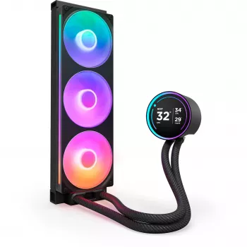 NZXT Kraken Elite 360 RGB Refrigerador líquido tudo-em-um para processador 12 cm preto 1 unidade