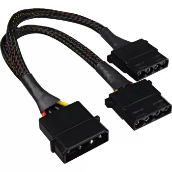 Adaptador de alimentação SATA em Y Sharkoon 4P Molex 0,15 m preto – Digital/Dados – alimentação