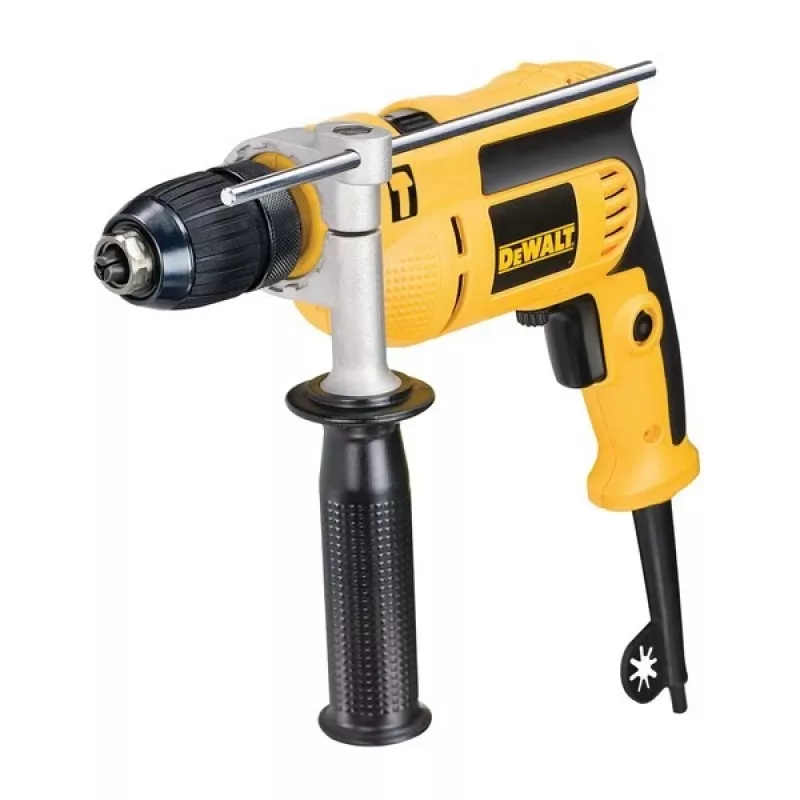 DeWALT DWD024S-QS Berbequim com bucha de aperto rápido, Preto, Amarelo