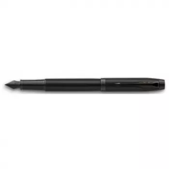 Caneta de tinta permanente Parker IM Achromatic preto