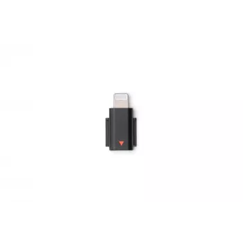 Adaptador de áudio DJI Mic 3 para telemóvel (Lightning) — conector Lightning, preto, para dispositivos móveis Apple