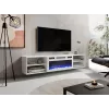 Móvel de TV POLO 180x33x39 branco + lareira branca